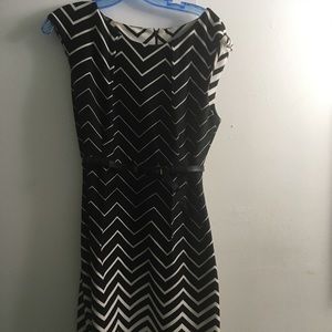 Brand new black and white dress